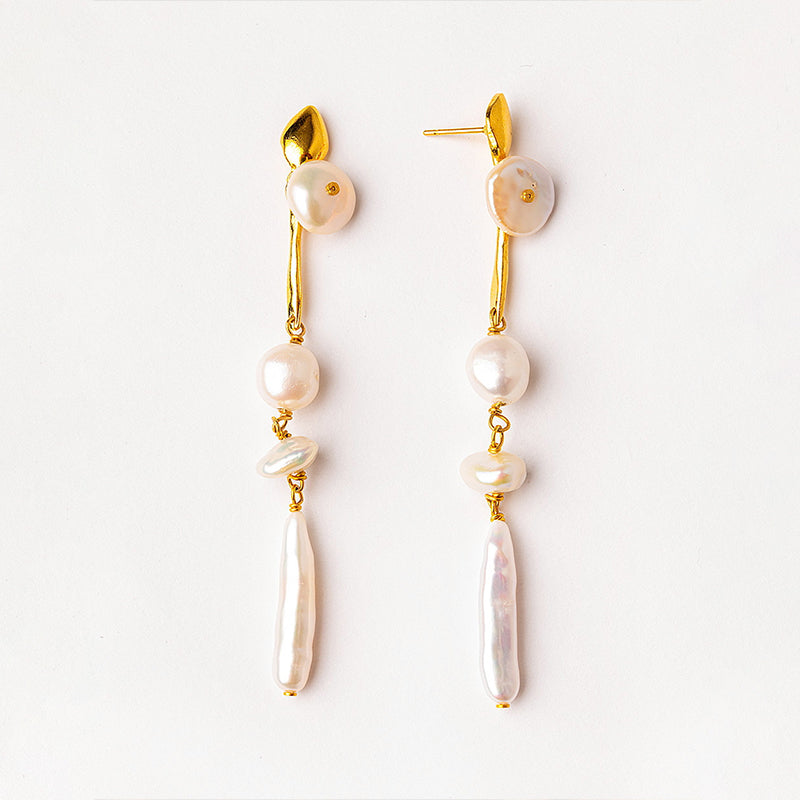 Velatti Ariel Freshwater Pearl Earrings