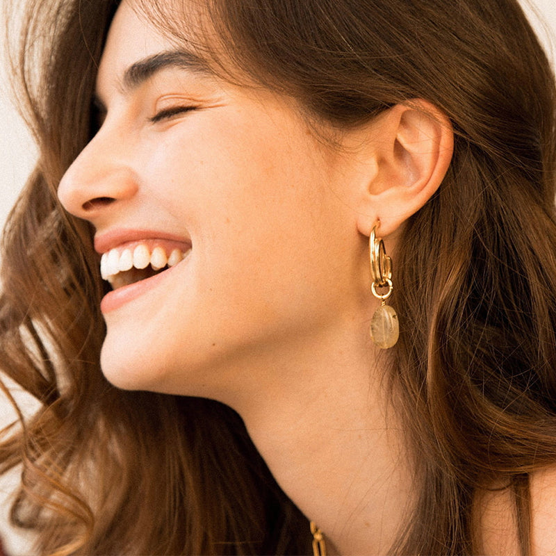 Velatti Amanada Curved Earrings