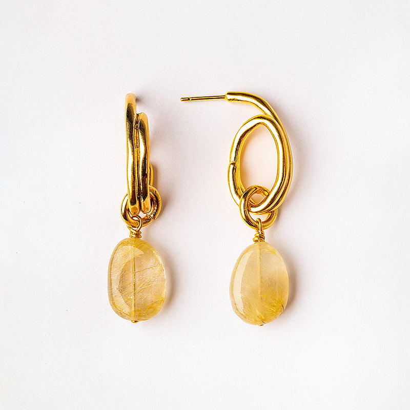 Velatti Amanada Curved Earrings