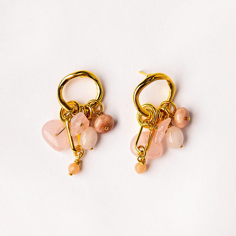 Velatti Cluster Gems Earrings