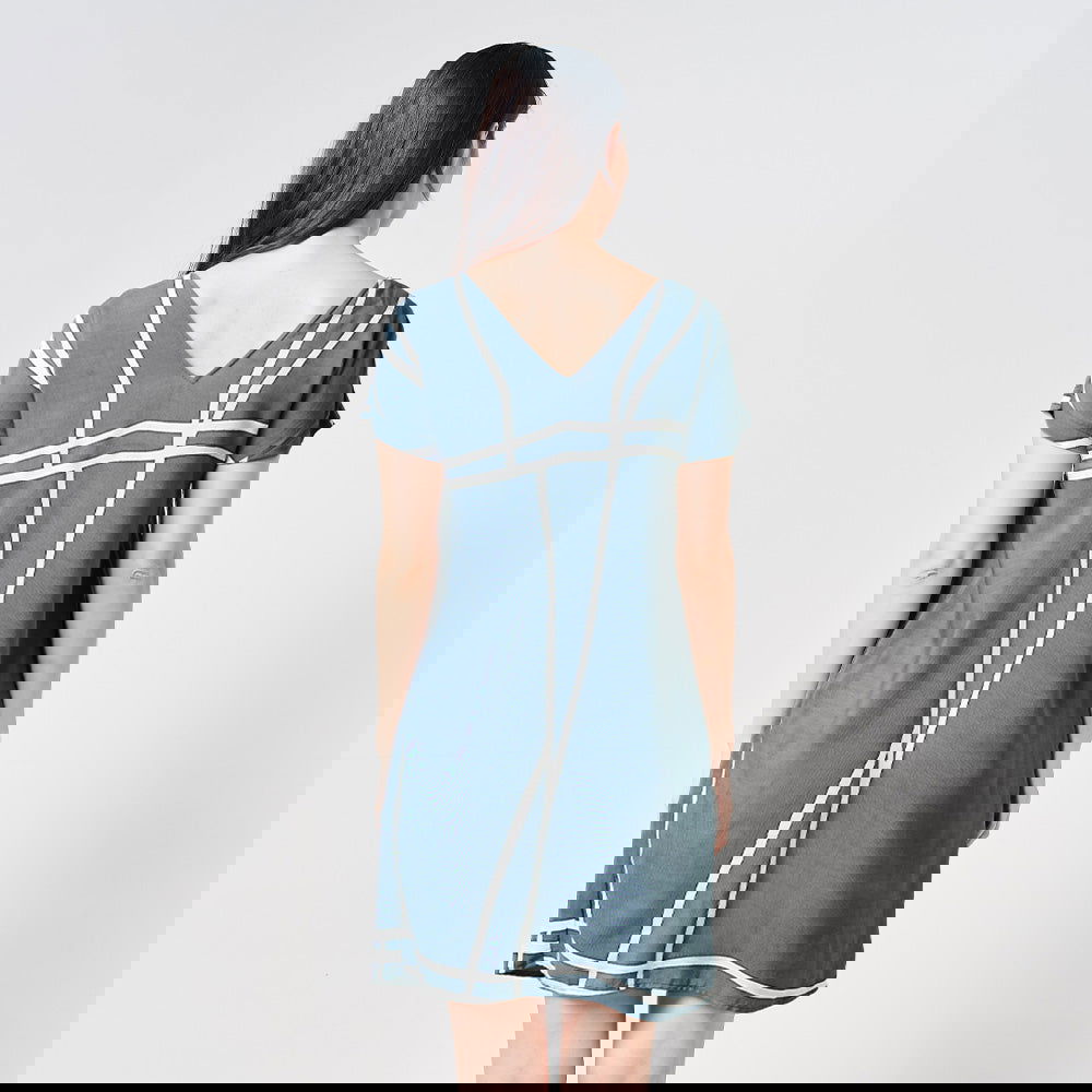 Batik Boutique Batik Shift Dress - Grey Brush