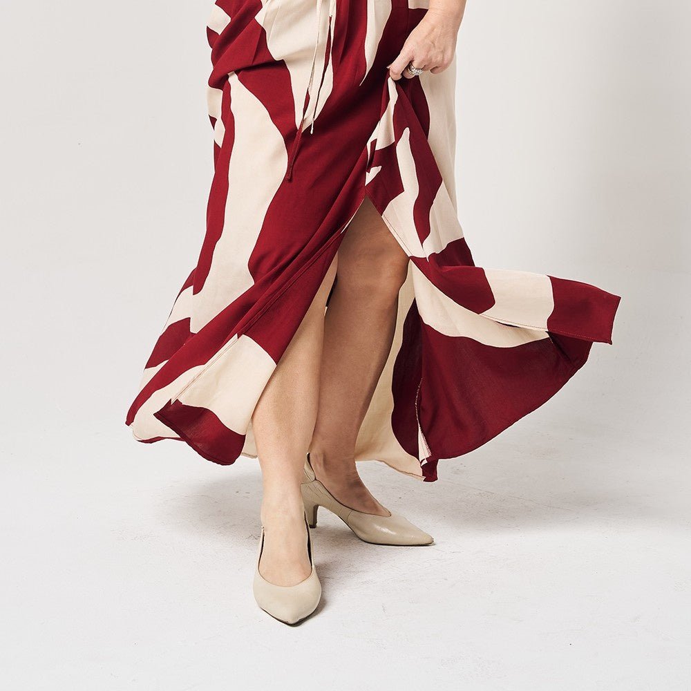 Batik Boutique Maxi Dress - Crimson Rose