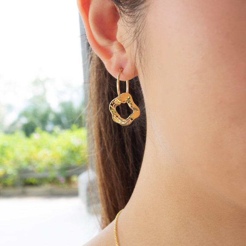 Cassie Double Hoops