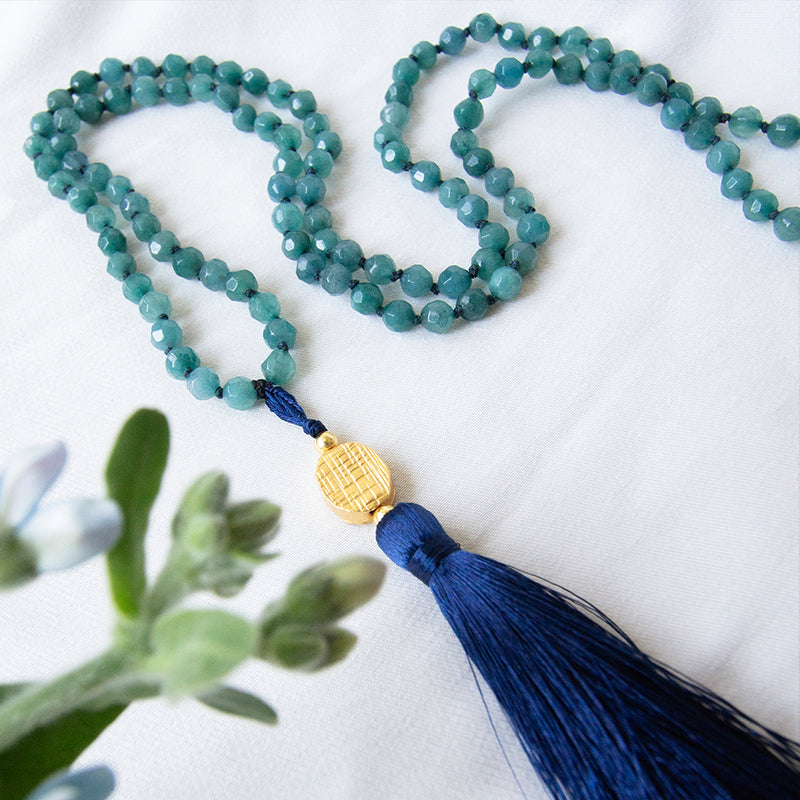 Esmeralda Quartz & Tassel Long Necklace
