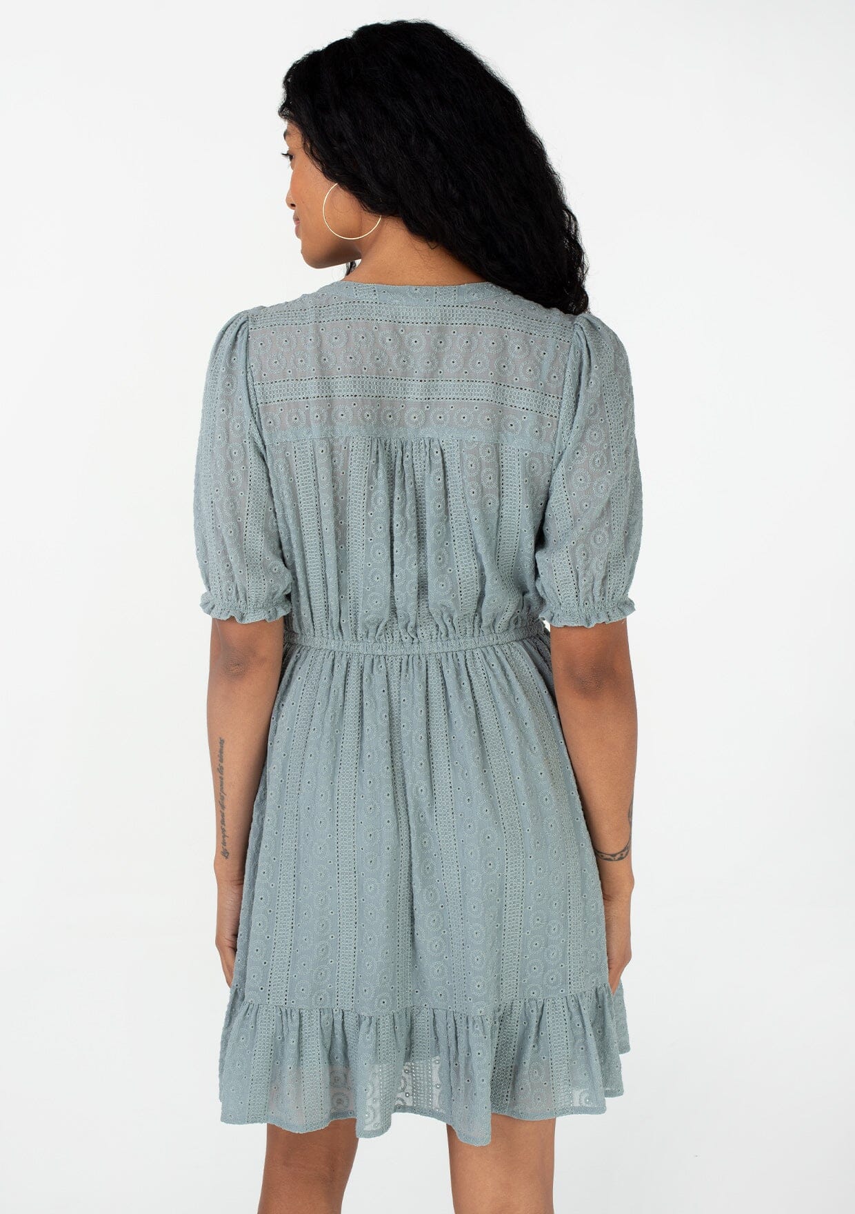 Lovestitch Annika Eyelet Mini Dress
