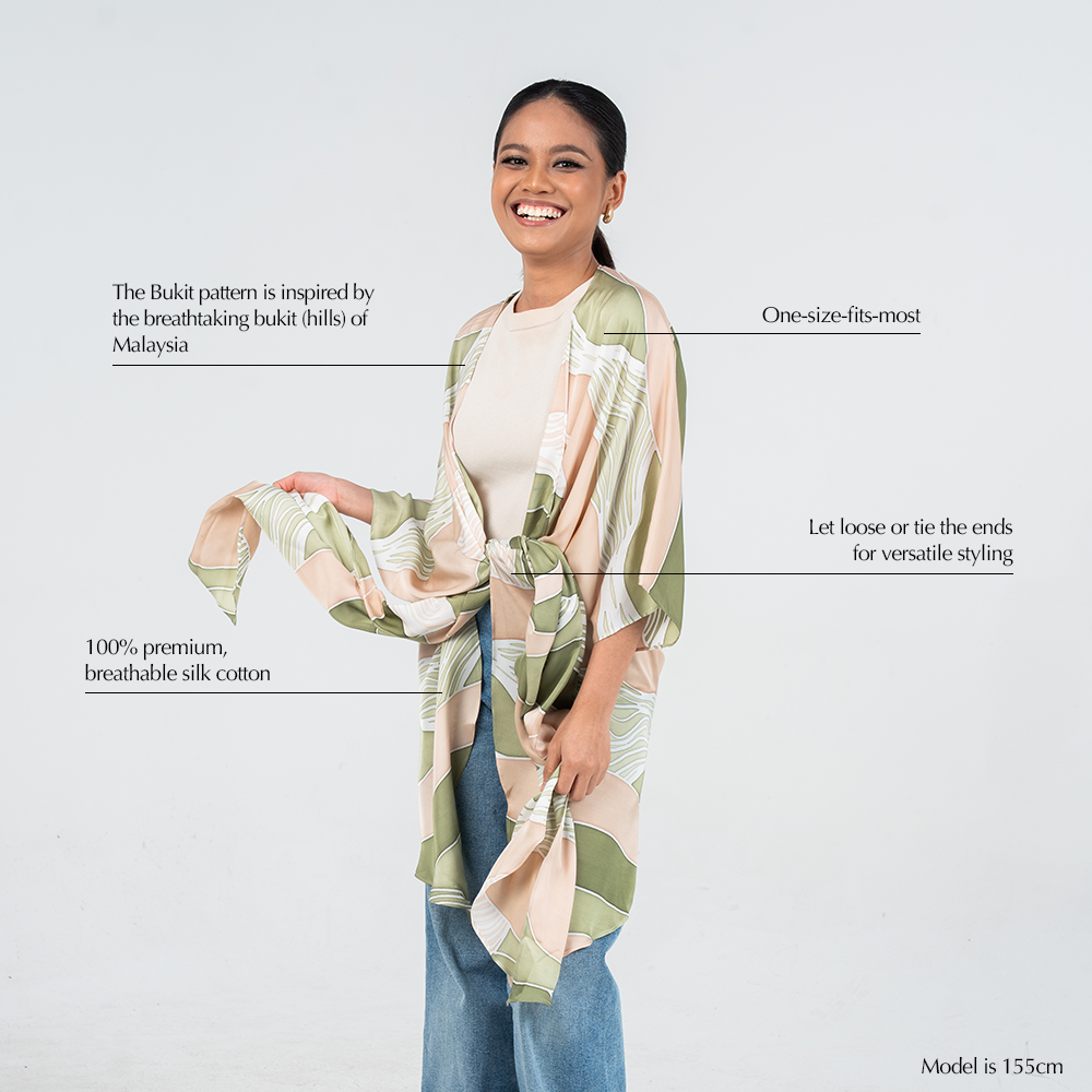 Batik Boutique Kimono - Moss Bukit