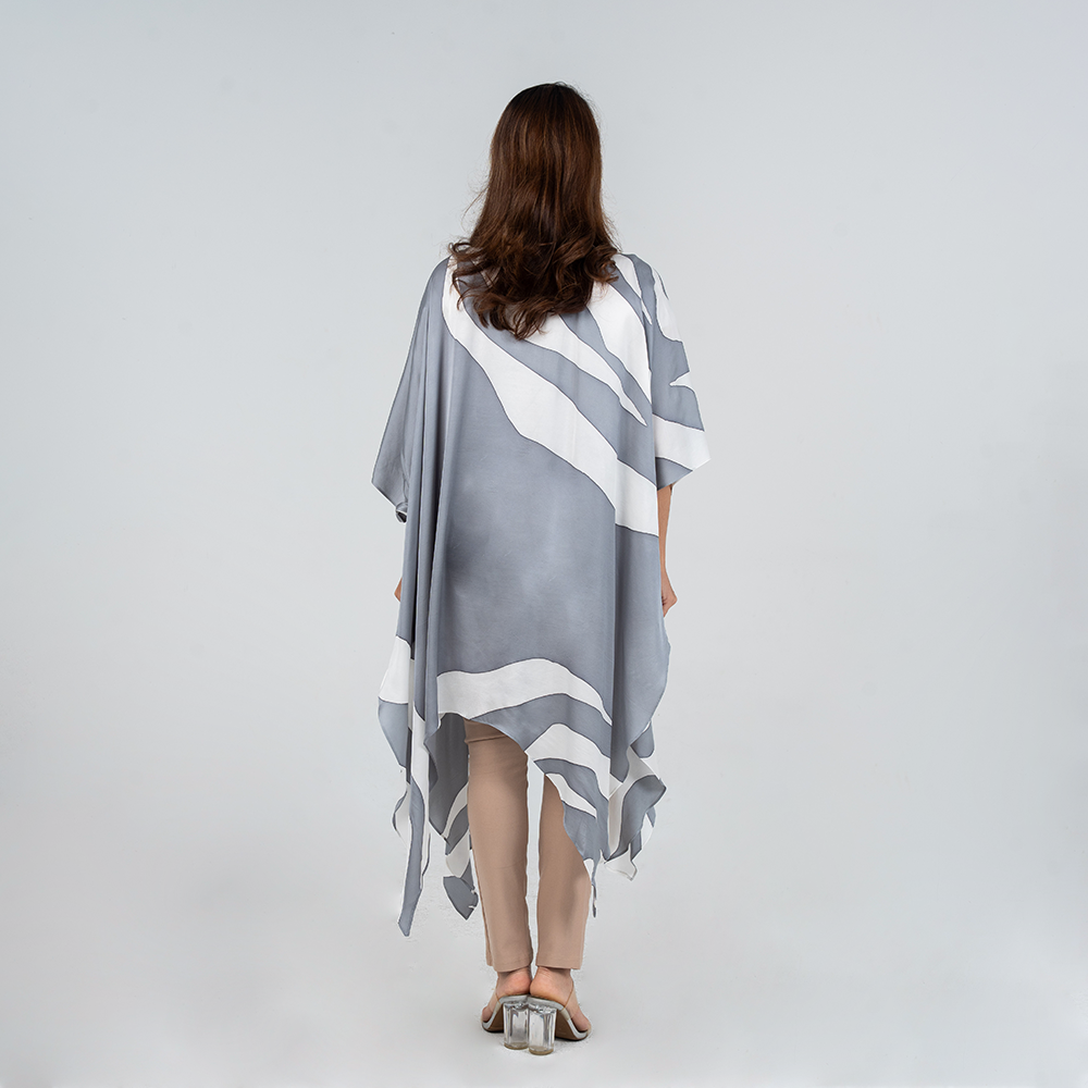 Batik Boutique Kimono - Silver Rose