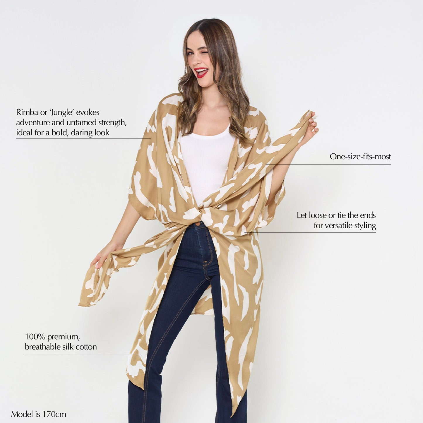 Batik Boutique Kimono - Tan Rimba