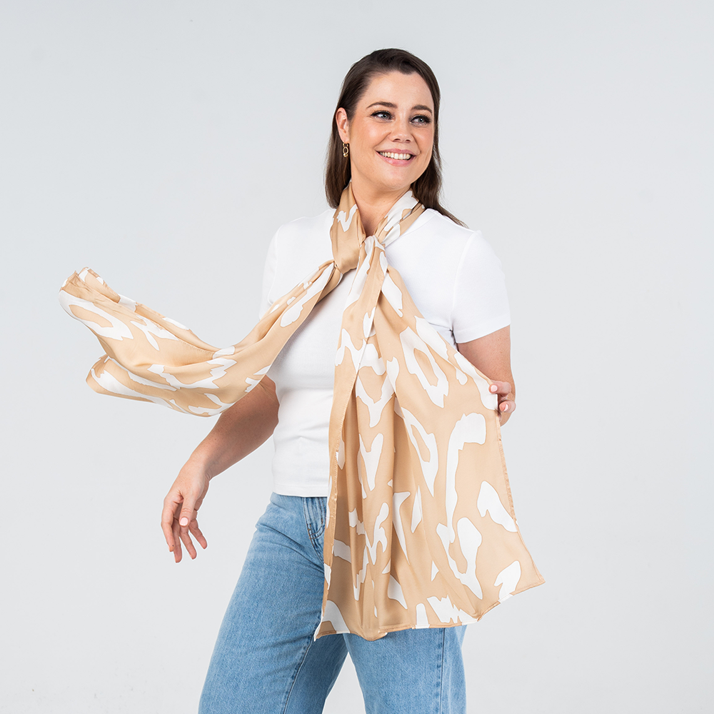 Batik Boutique Scarf - Tan Rimba