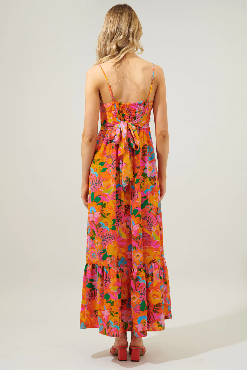 Sugarlips Idalia Tie Back Maxi Dress