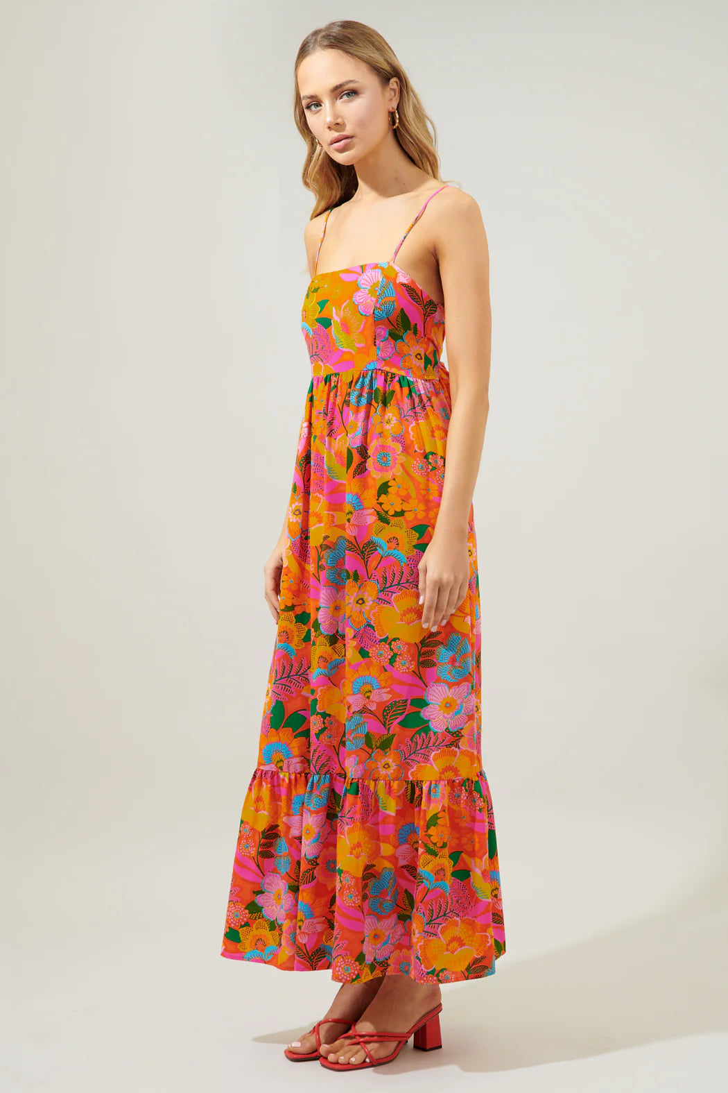 Sugarlips Idalia Tie Back Maxi Dress