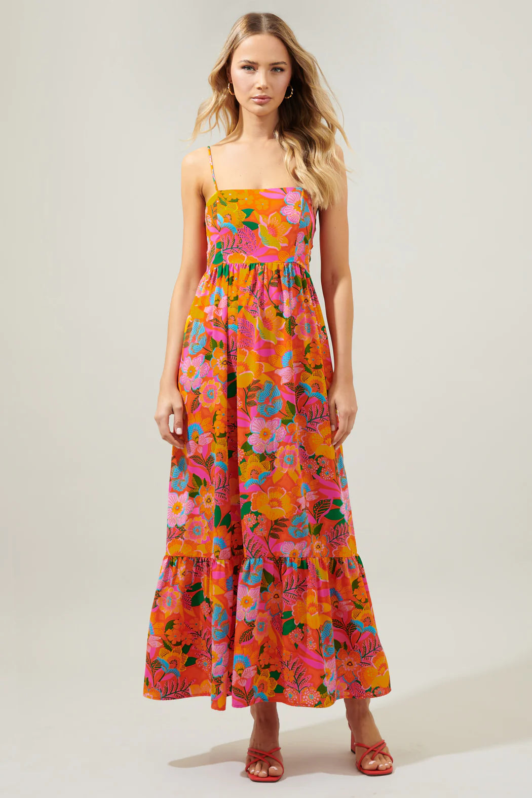 Sugarlips Idalia Tie Back Maxi Dress