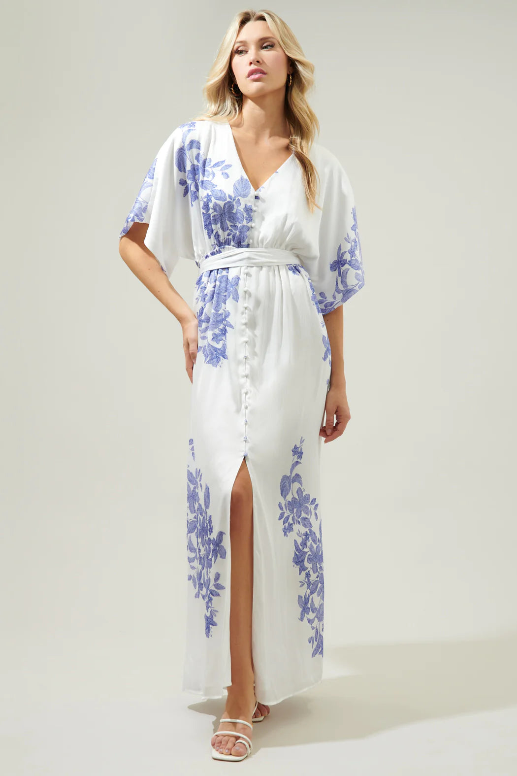 Sugarlips Berlin Floral Mielle Kimono Maxi Dress