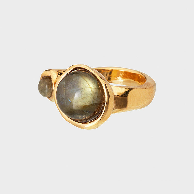 Velatti Seeing Double Gemstone Ring