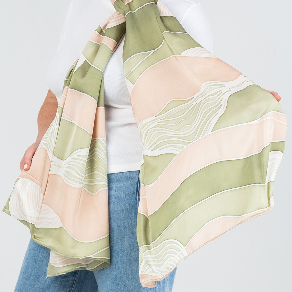 Batik Boutique Scarf - Moss Bukit