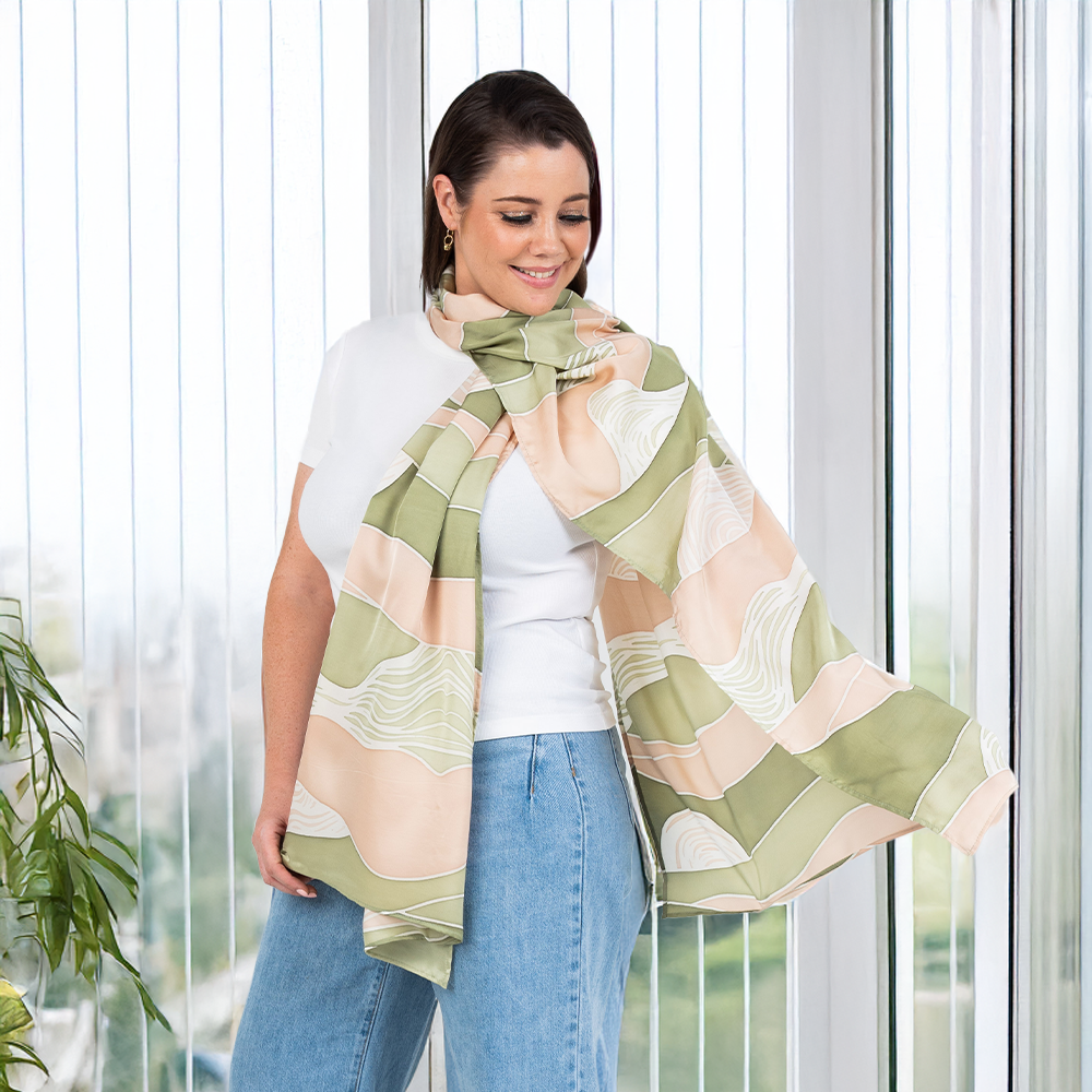 Batik Boutique Scarf - Moss Bukit
