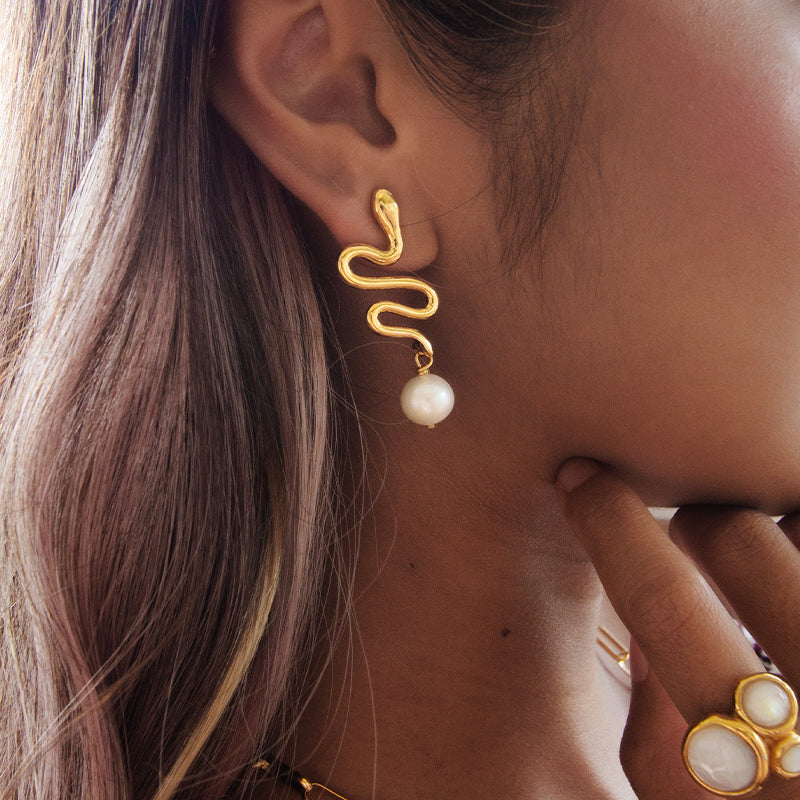 Velatti Snake Earrings