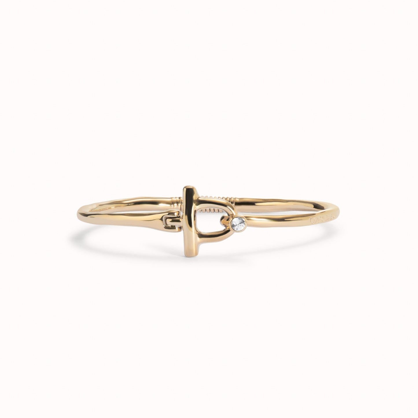 UNOde50 T Bangle with White Topaz