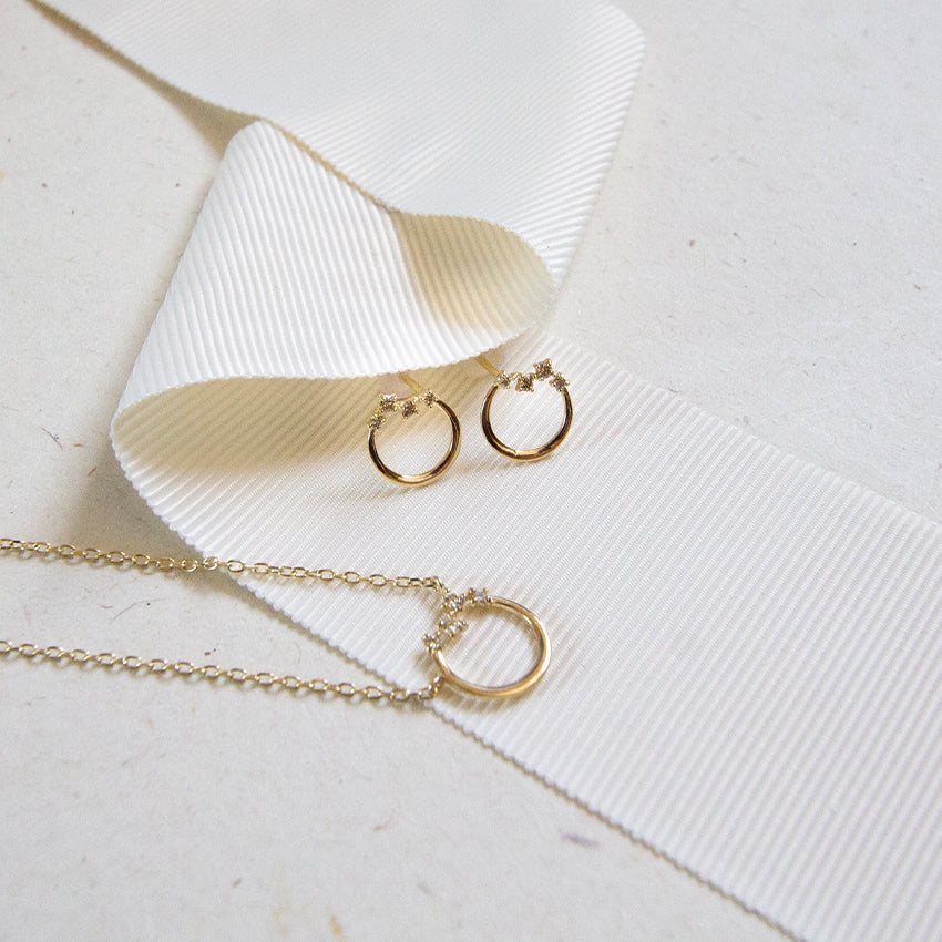 Astral Diamond 10k Gold Necklace
