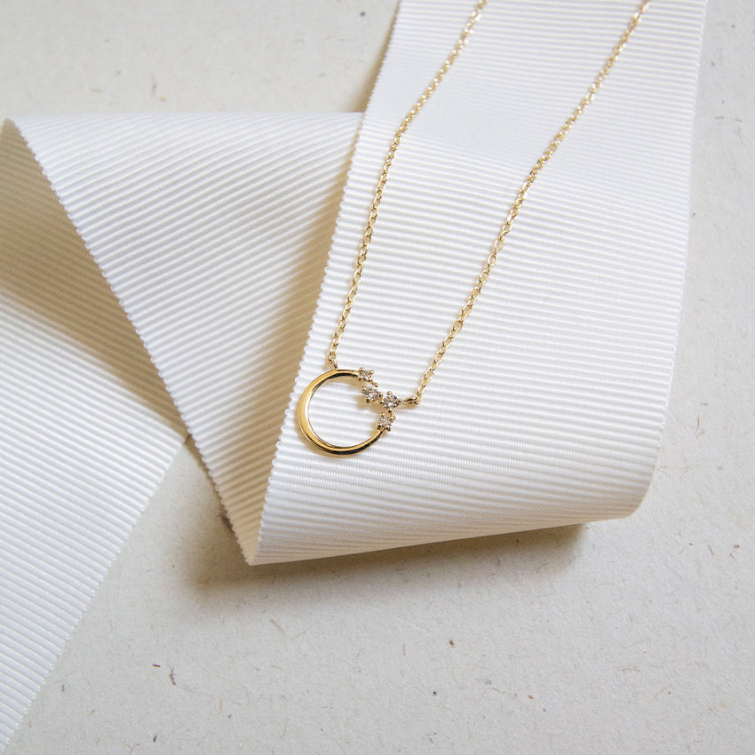 Astral Diamond 10k Gold Necklace