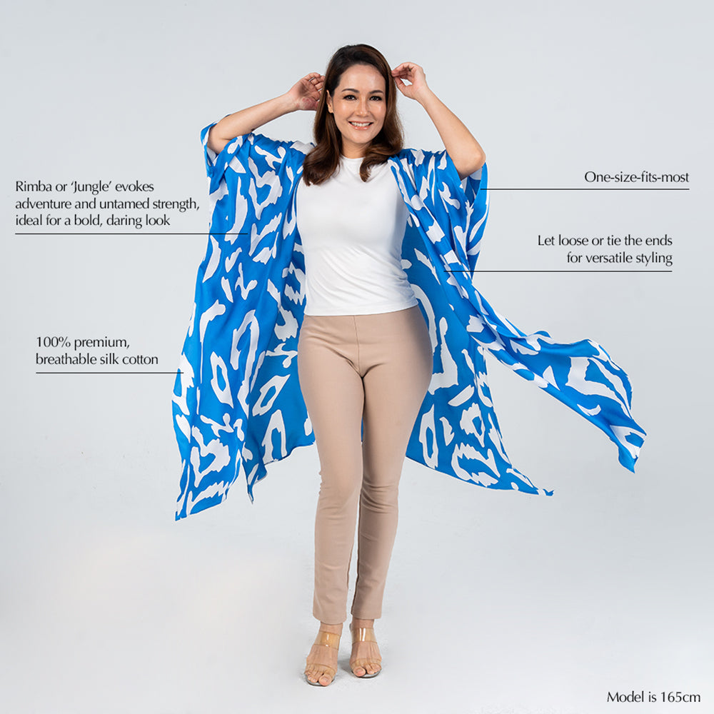 Batik Boutique Kimono - Blue Rimba