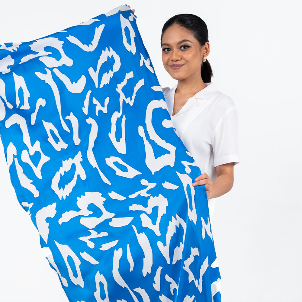 Batik Boutique Scarf - Blue Rimba