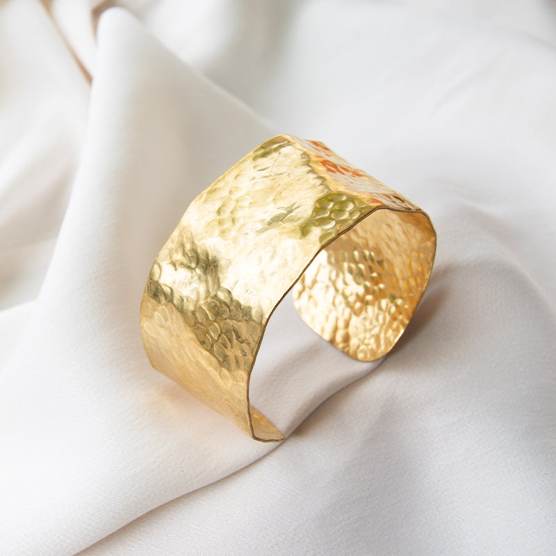 Beaten Gold Medium Cuff