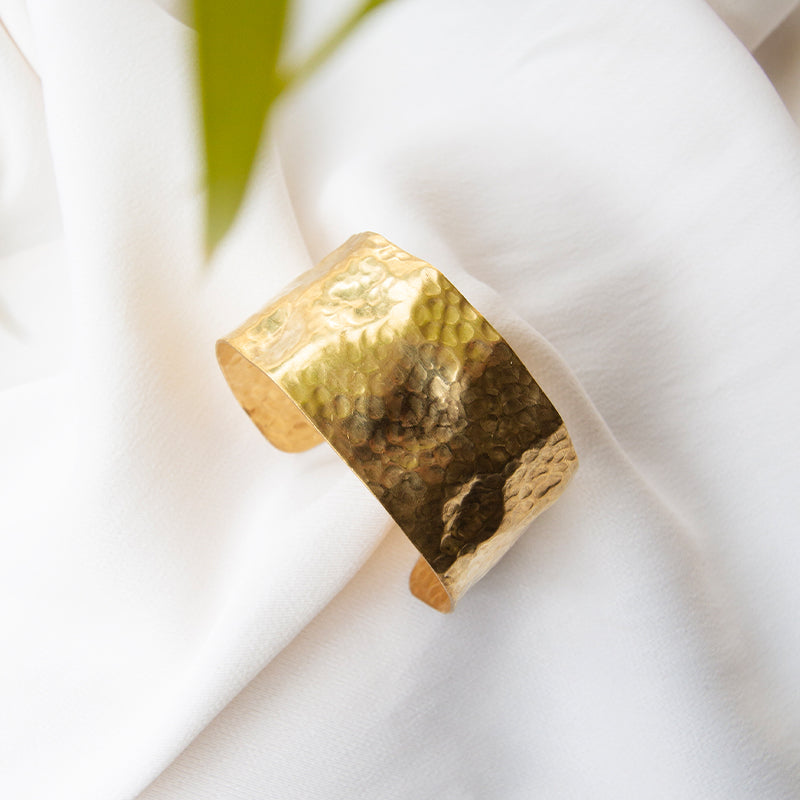 Beaten Gold Medium Cuff