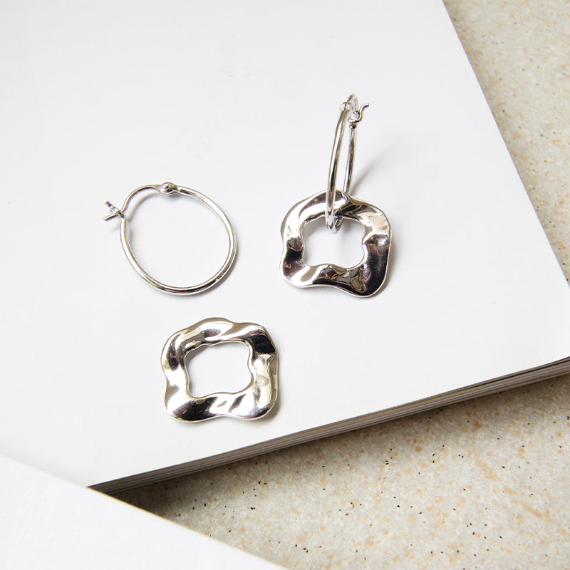 Cassie Double Hoops