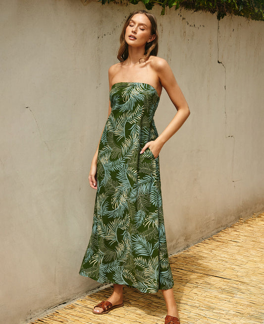 Dress Forum Callisto Green Strapless Dress