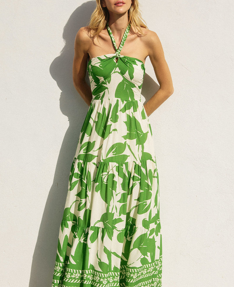 Dress Forum Bali Summer Halter Tiered Dress