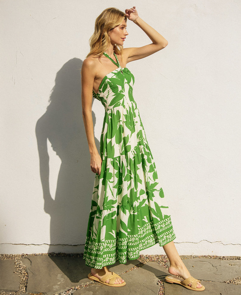 Dress Forum Bali Summer Halter Tiered Dress