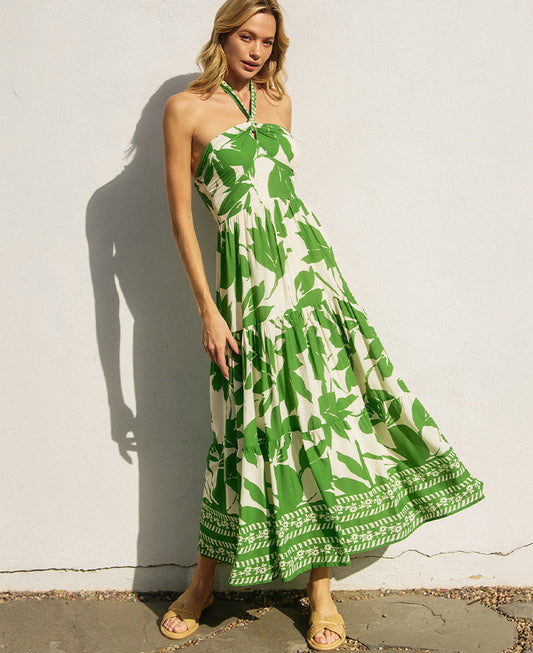 Dress Forum Bali Summer Halter Tiered Dress