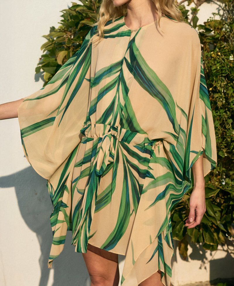 Dress Forum Botanical Green Kaftan Dress