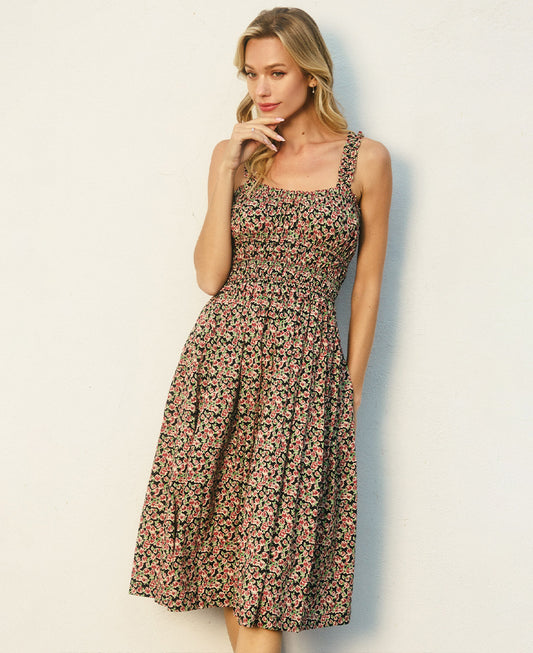 Dress Forum Sweet Nothing Smocked Midi Dress