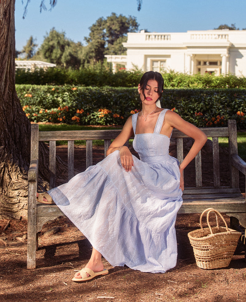 Dress Forum Sunbeam Eyelet Lace Maxi Dress