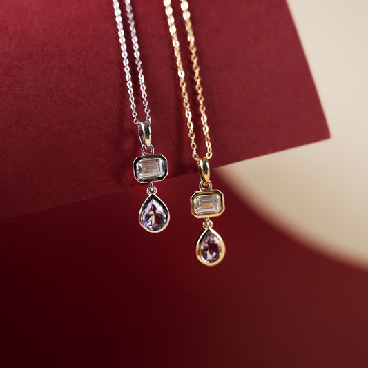 Lavender Light Necklace