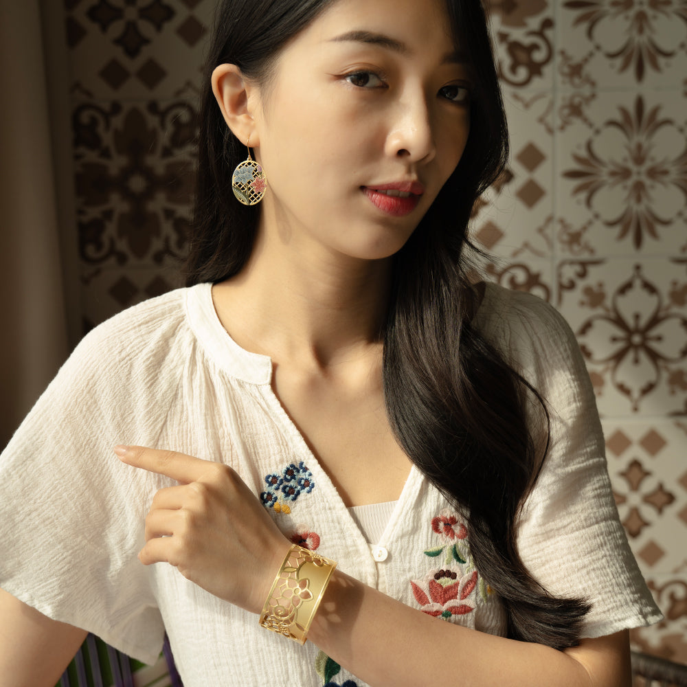 Peranakan Hook Earrings