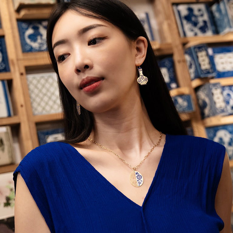 Porcelain Vase Earrings