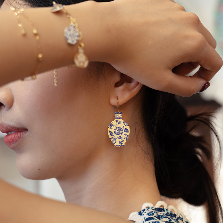 Porcelain Vase Earrings