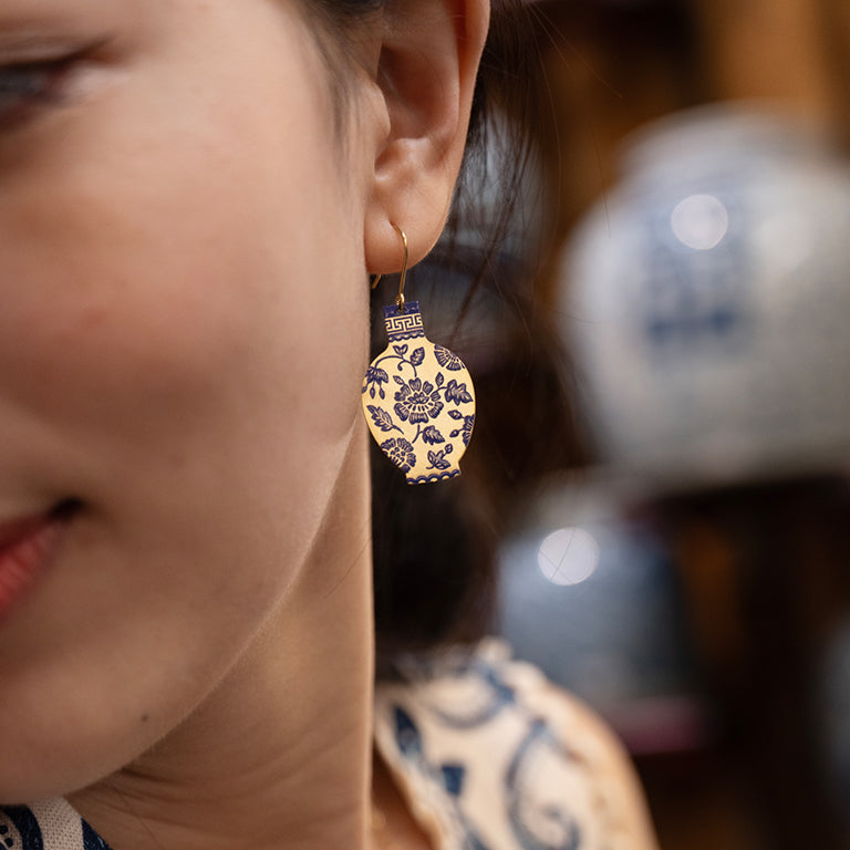 Porcelain Vase Earrings