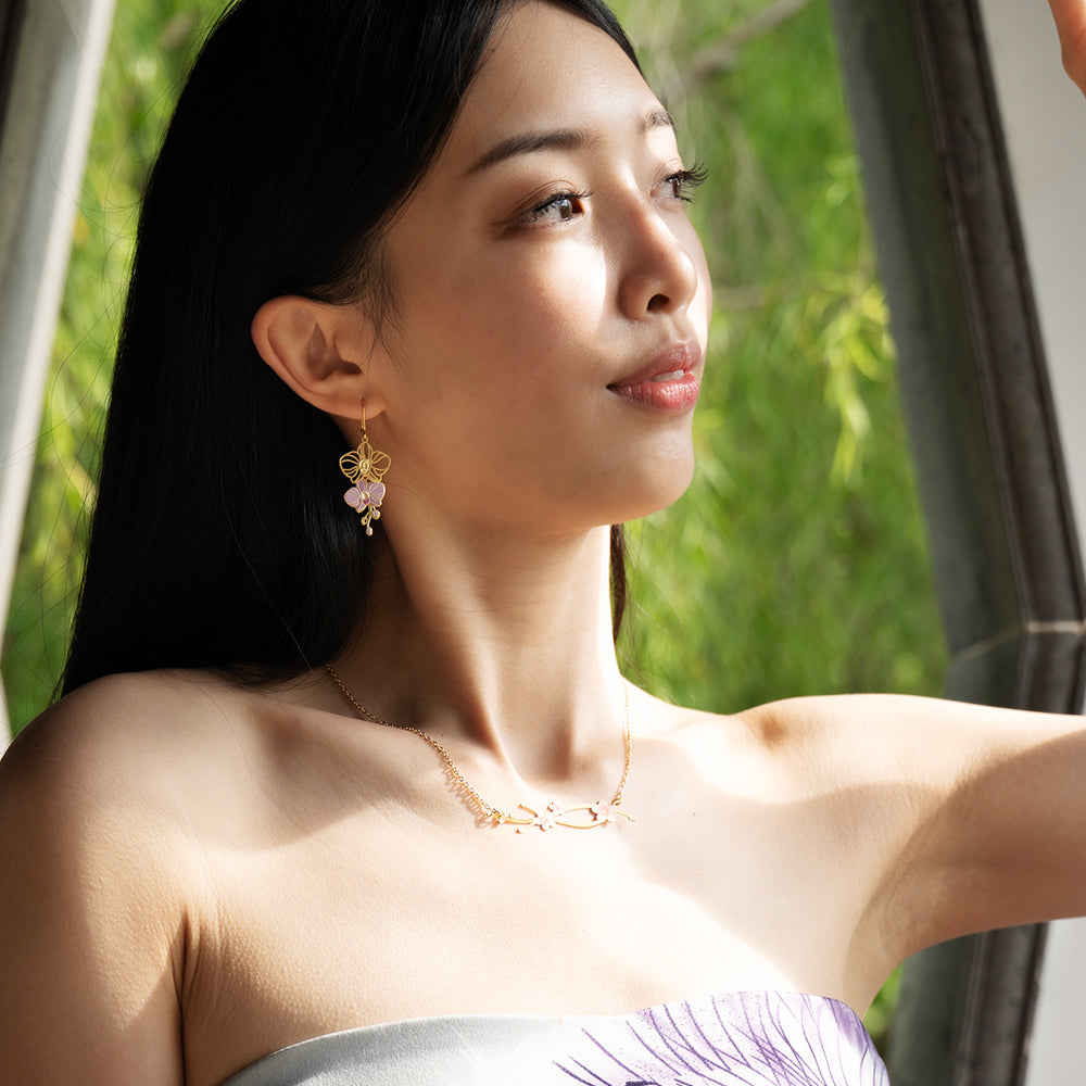 Orchid Earrings
