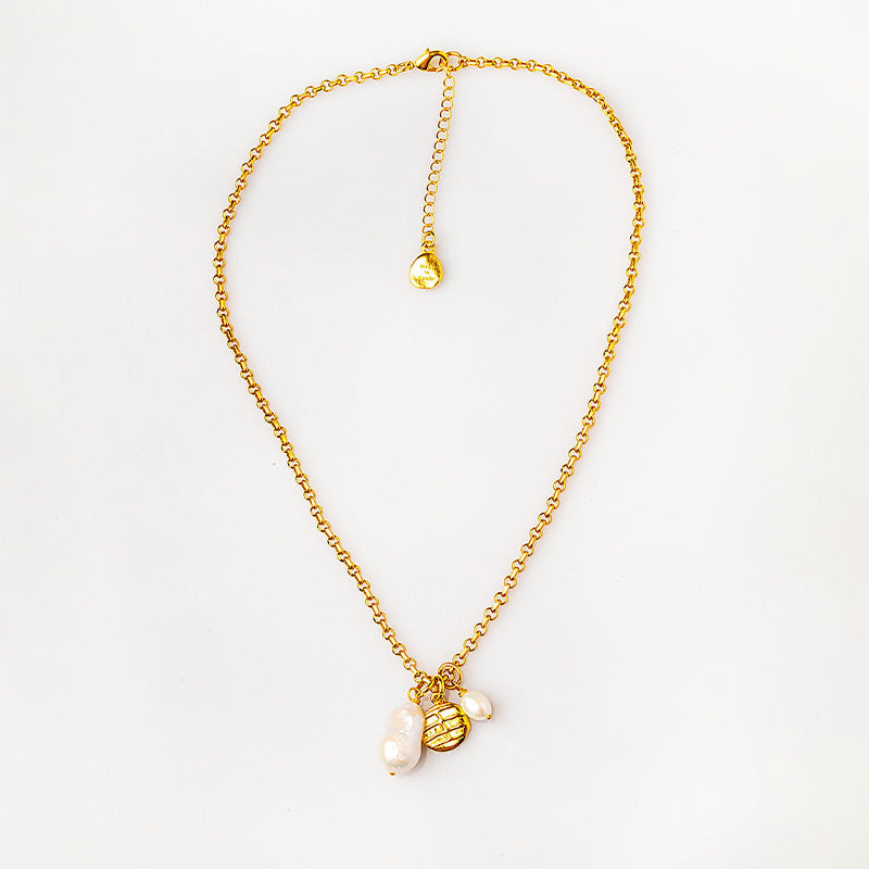 Velatti Petite Gems & Charm Necklace