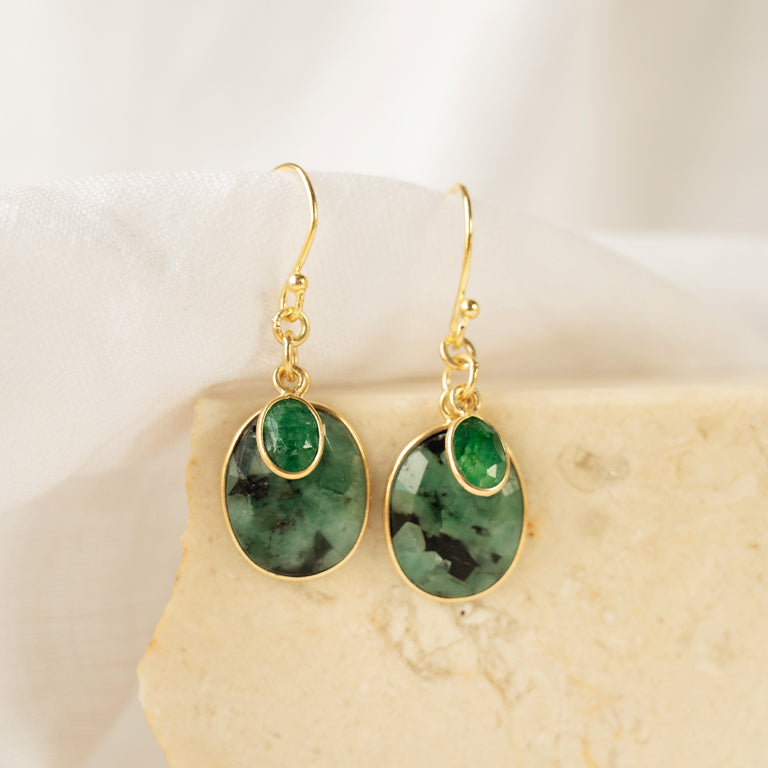 Green Muse Emerald Earrings