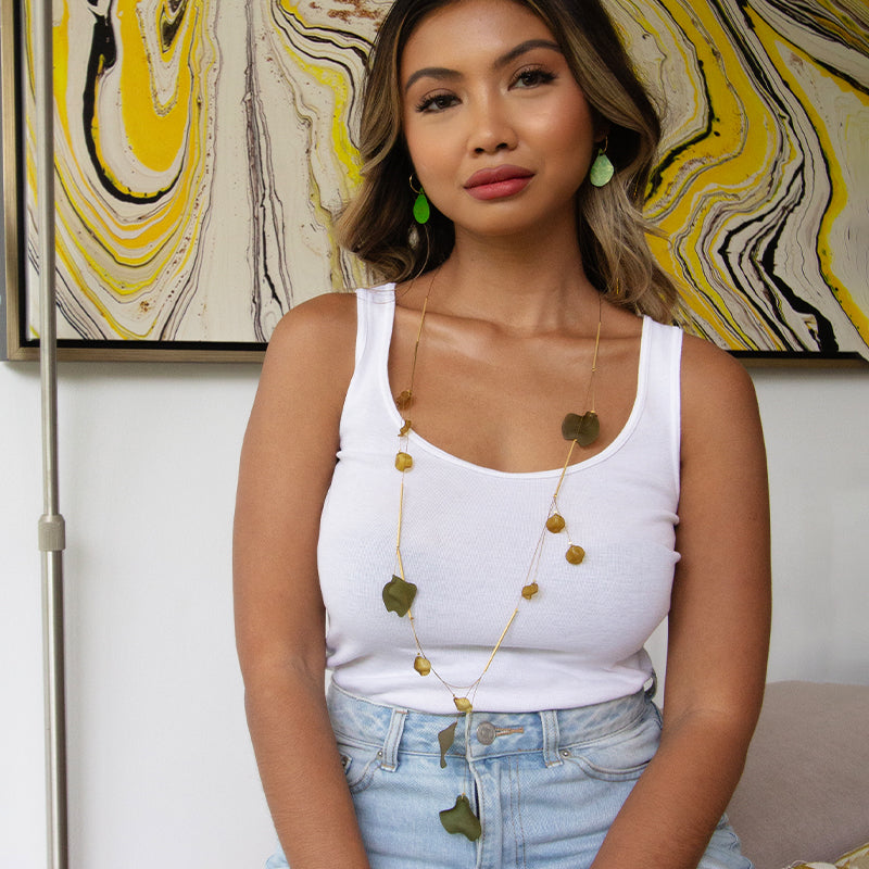 Long Petal Necklace