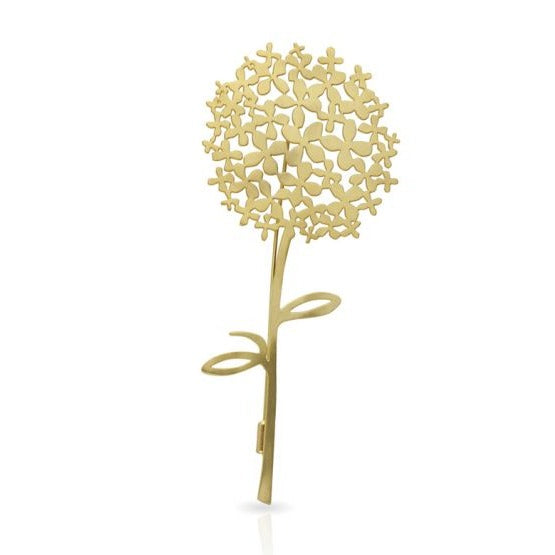 RAS Hydrangea Brooch Gold