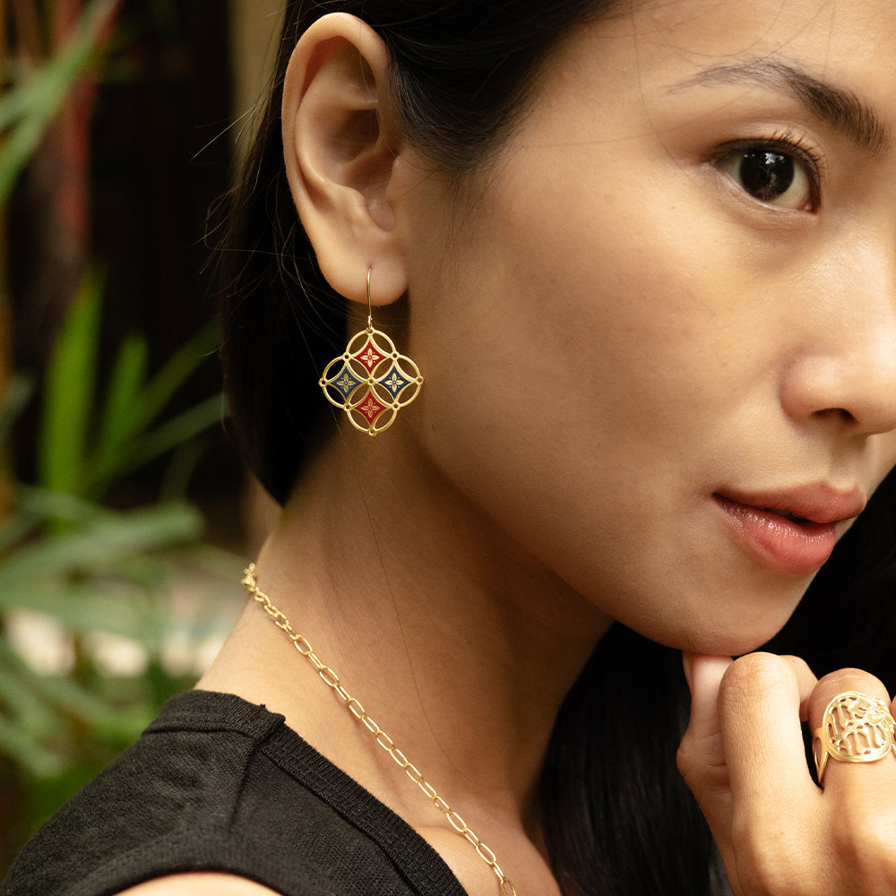 Kawung Earrings