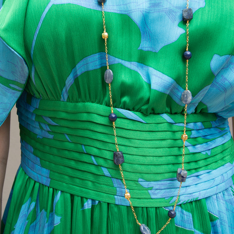 Lapis & Kyanite Long Necklace
