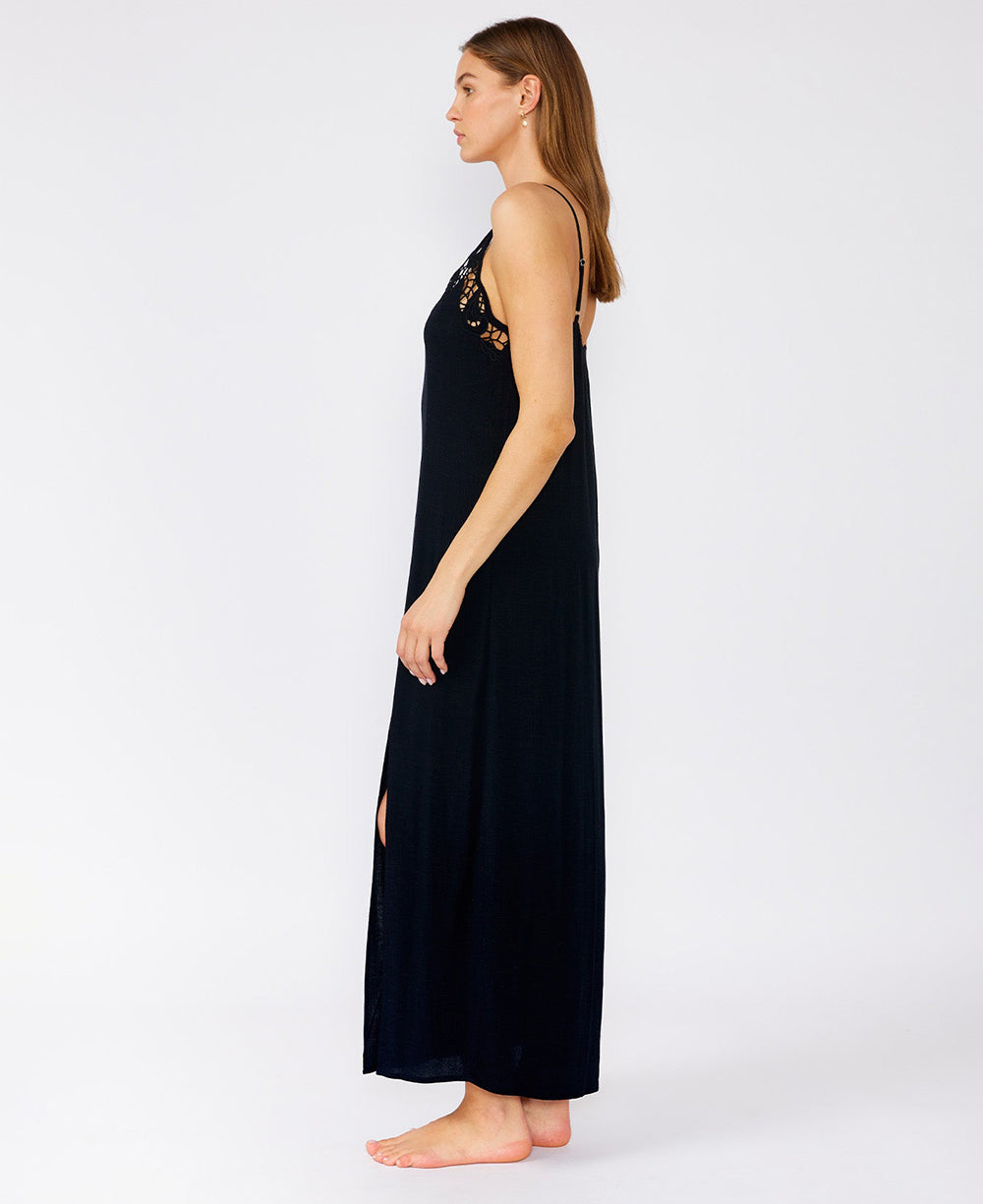 Lovestitch Battenburg Lace Trim Maxi Dress