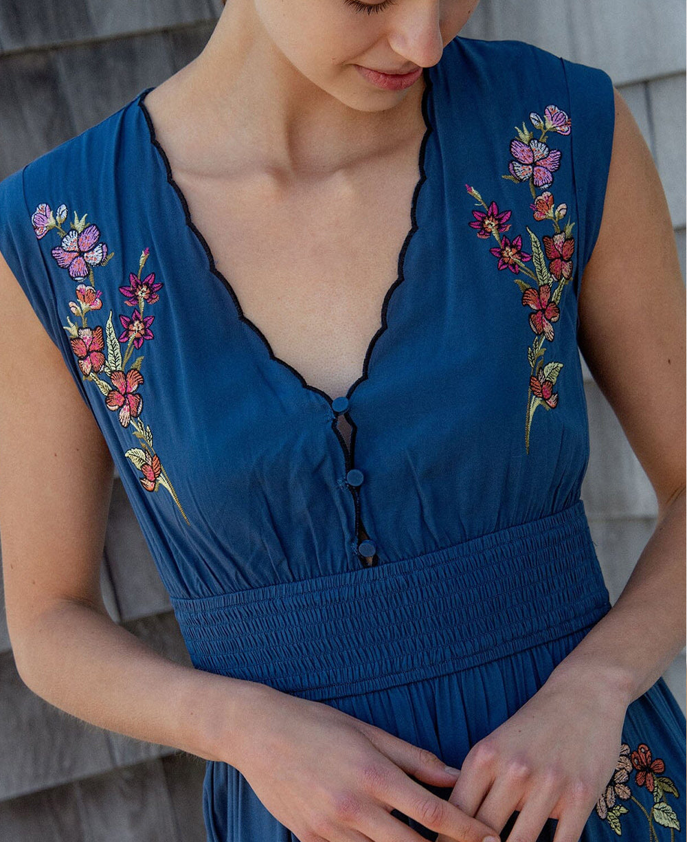 Lovestitch Darcey Embroidered Maxi Dress
